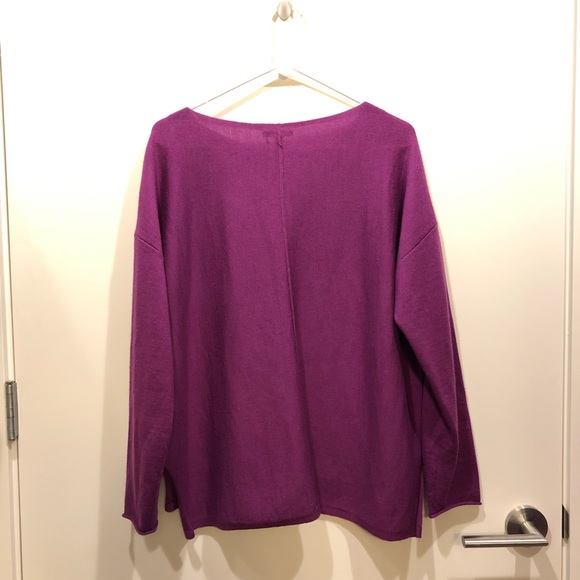 Purple Eileen Fisher sweater! Like brand new! - Picture 4 of 4